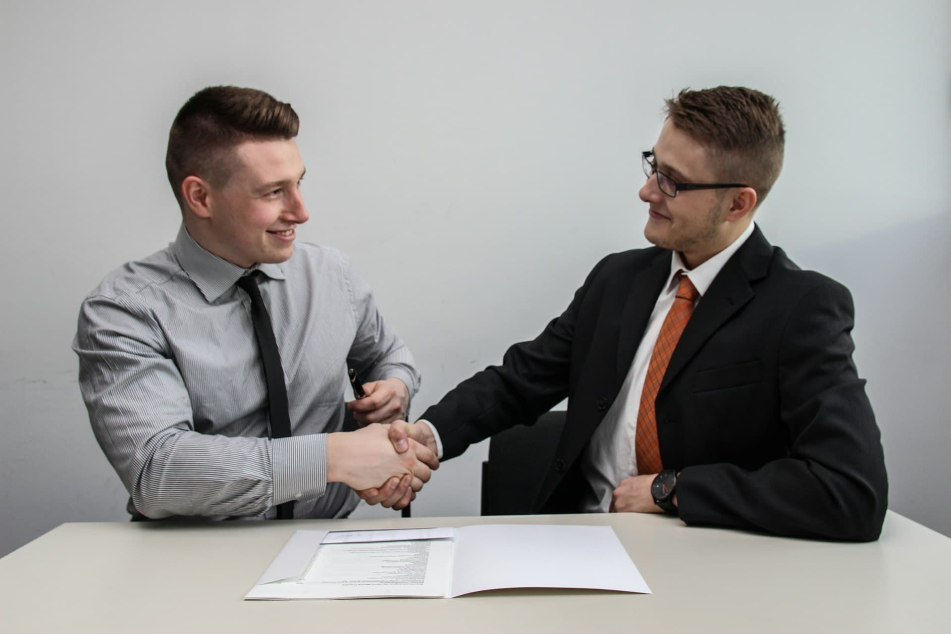 Business handshake and partnership